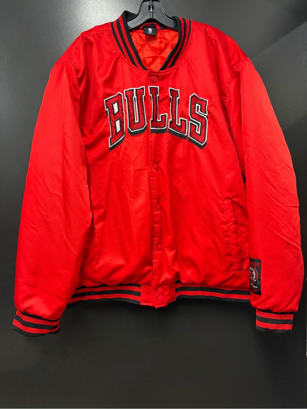 Chicago Bulls Red Varsity Bomber Jacket